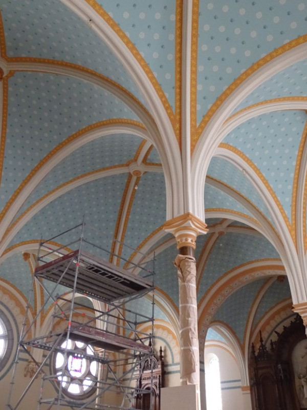 Decoraciones en bovedas y paramentos